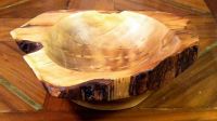 Natural edge wood bowl